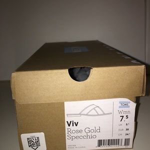 Toms Rose Gold Viv sandals NWT